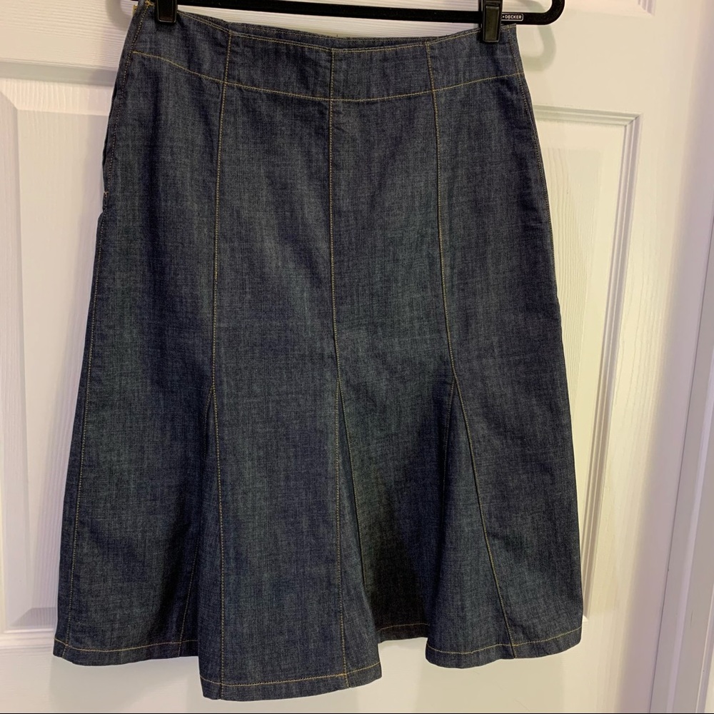 Harold’s NWOT Dark Dress Denim Skirt Size 6 - Picture 4 of 8